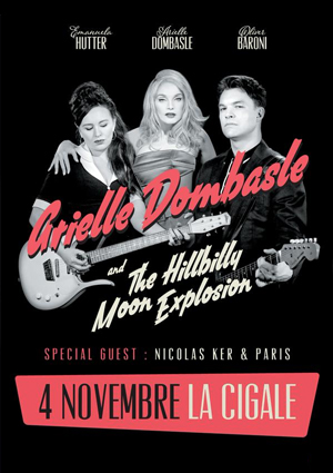 kekeLMB_Arielle_Dombasle_Hillbilly_Moon_Explosion_French_Kiss_Tour_Bus_Palladium_Paris_2015_affiche